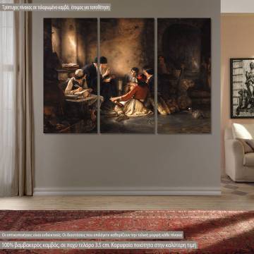 Canvas print To krifo sxoleio Gizis 3 panels