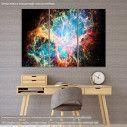 Canvas print Nebula in space,  3 panels