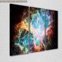 Canvas print Nebula in space,  3 panels, side