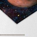 Canvas print Solar System Mars,  3 panels, detail