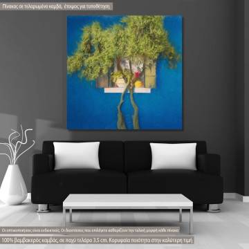 Canvas print Olive tree view