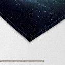 Canvas print Star field and nebula in outer space,  3 panels, detail
