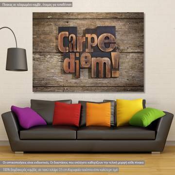 Canvas print Carpe diem