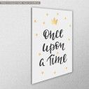 Canvas print Once upon a time, side