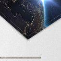 Canvas print Aerial view of the Earth,  3 panels, detail