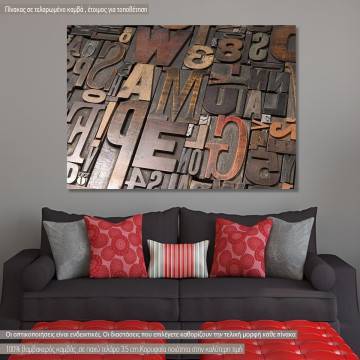 Canvas print Wood type I