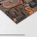 Canvas print Wood type I, detail