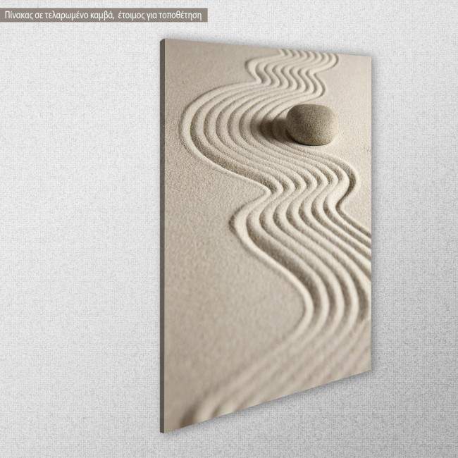 Canvas print Zen stones III, side