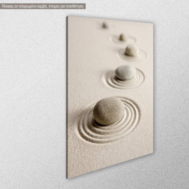 Zen stones,  πίνακας σε καμβά, κοντινό