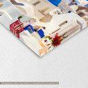 Canvas print Oia town on Santorini island,  3 panels, detail