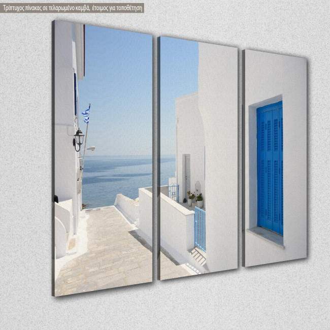 Canvas print Greek Islands,  3 panels, side