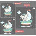 Kids wall stickers Bear captain