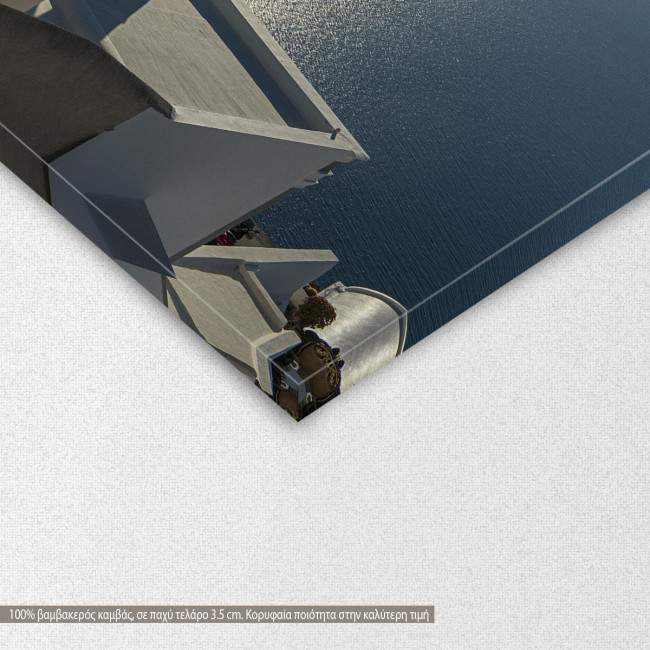 Canvas print Santorini, Three bells of Thera, Santorini,  3 panels, detail