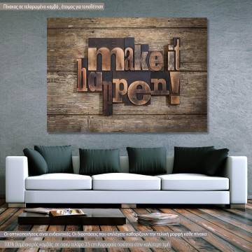 Canvas print Make it happen