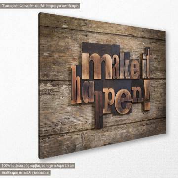 Canvas print Make it happen 2