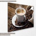 Canvas print Espresso coffee, side