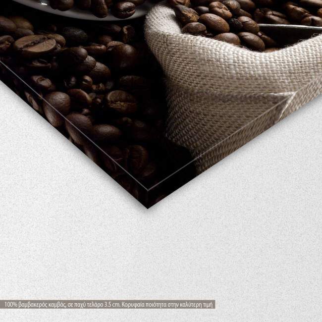 Espresso coffee, πίνακας σε καμβά, λεπτομέρεια