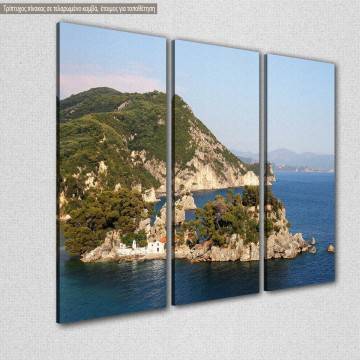 Canvas print Panagia Parga 3 panels 2