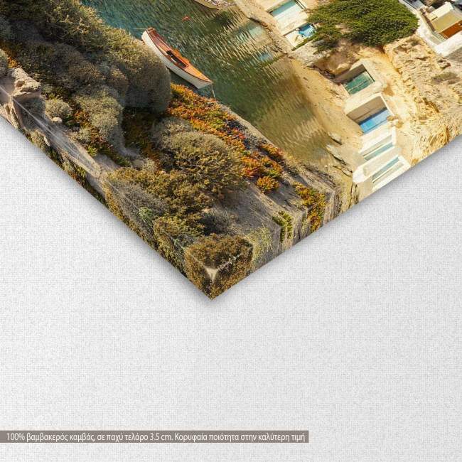 Canvas print Mandrakia Milos  3 panels, detail