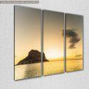 Canvas print Monemvasia 3 panels, side
