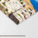 Canvas print Lindos acropolis and town,  3 panels, detail