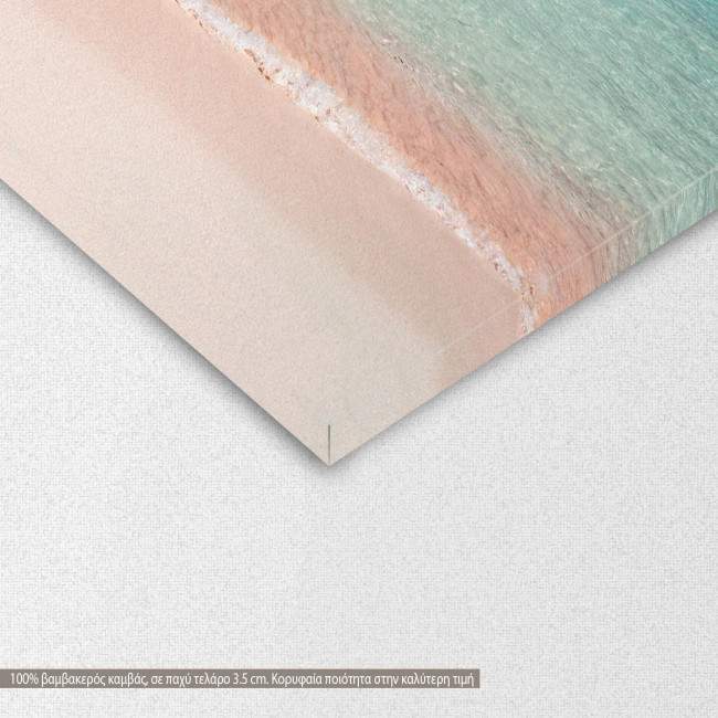 Canvas print  Pink sand on Balos beach,  3 panels, detail