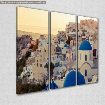 Canvas print Santorini,  3 panels 2