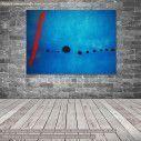 Πίνακας σε καμβά Blue II reart, (original by J. Miro)