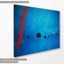 Blue II reart (original by J. Miro), πίνακας σε καμβά, κοντινό