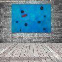 Canvas print Blue I reart, (original by J. Miro), reproduction