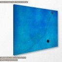 Canvas print Blue III reart, (original by J. Miro), reproduction, side
