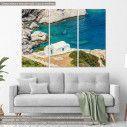 Canvas print Amorgos Agia Anna  3 panels