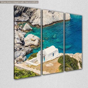Canvas print Amorgos Agia Anna  3 panels 2