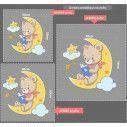 Kids wall stickers At moon bear