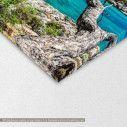 Canvas print  Crystal clear water at Thasos island,  3 panels, detail