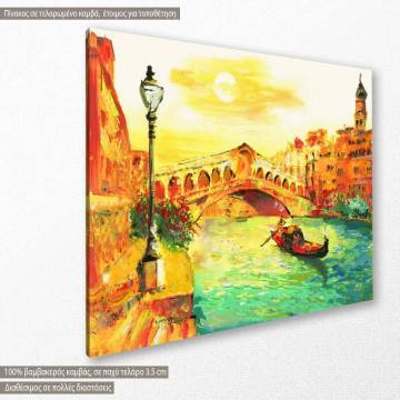 Canvas print Venice, Italy, oil painting 2