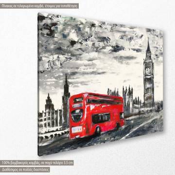 Canvas print Bus in front of Big Ben 2