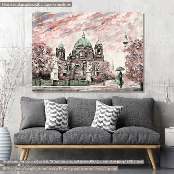 Canvas print  Street view of Berlin
