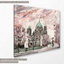 Canvas print  Street view of Berlin, side