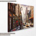 Canvas print Street view of New York, side