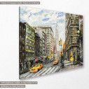 Canvas print Street view of New York II, side