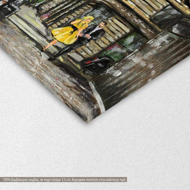 Canvas print Street view of New York II, detail