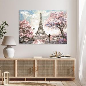 Canvas print  Street view of Paris Framed canvas View 1 2