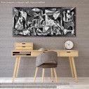 Canvas print Guernica multicolor reart (original Picasso P), reproduction
