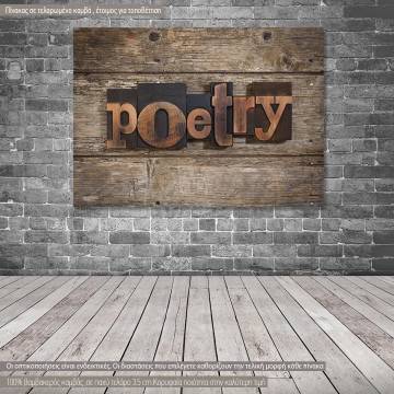 Πίνακας σε καμβά Poetry