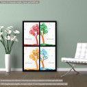 Canvas print Wooden figure  seasons