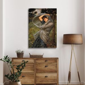 Canvas print Boreas Waterhouse J. W. Framed canvas, minimal style 2