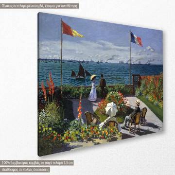 Canvas print Garden at Sainte Adresse, Monet 2