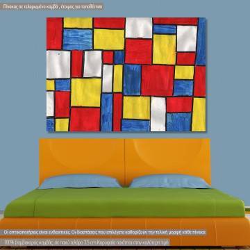 Canvas print Geometry, Mondrian P.