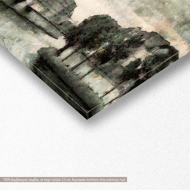 Canvas print Notre Dame de Paris, panoramic, detail